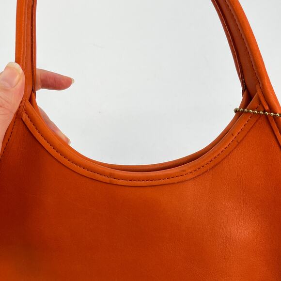 Vintage Coach 9027 Ergo Mini Satchel Bag Tangerine USA 1997 - Picture 7 of 10